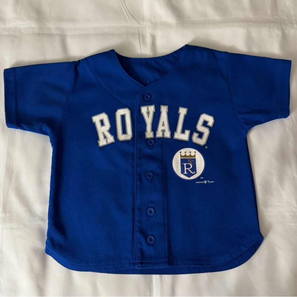 Vintage 2001 Genuine Merchandise MLB Kansas City Royals Short Sleeve Blue Jersey